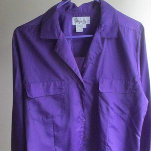 Vintage Shapely Shirt - Purple, long sleeve